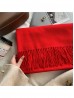 Premium Cashmere Feeling Solid Color Scarf W/ Tassels